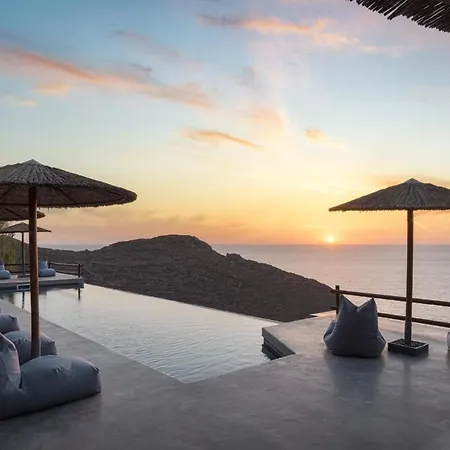 Exquisite Kythnos | Elia | 4 Bedrooms | Located On Top Of Kastella Beach | Shared Infinity Pool | Panoramic Vistas Of Aegan Sea | Stimata