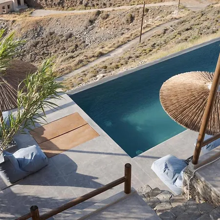 Exquisite Kythnos | Elia | 4 Bedrooms | Located On Top Of Kastella Beach | Shared Infinity Pool | Panoramic Vistas Of Aegan Sea | Stimata